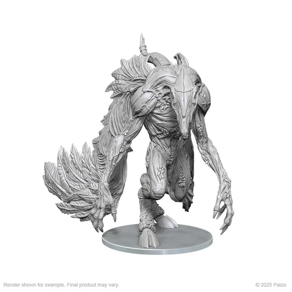 Pathfinder Battles Deep Cuts Unpainted Miniatures: Leukodaemon 1