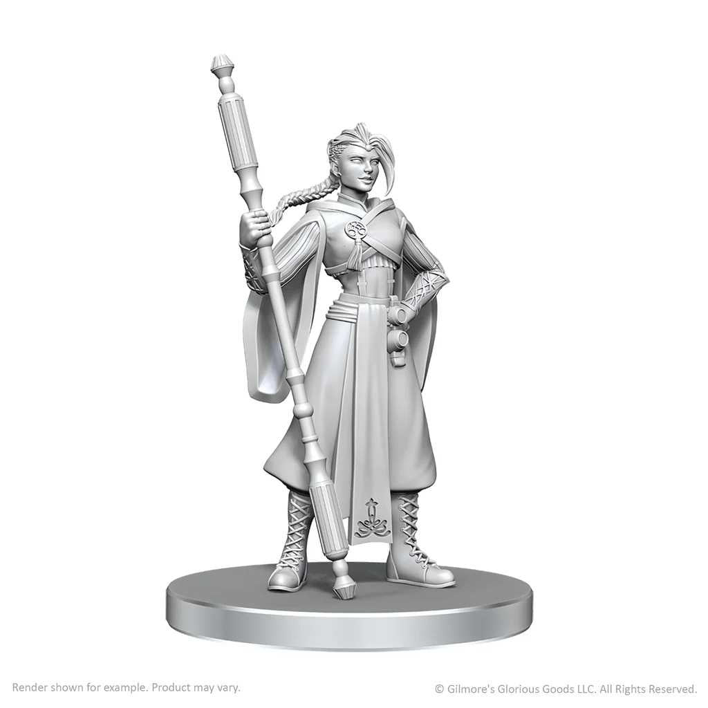 Critical Role Unpainted Miniatures: Beauregard Lionett & Caleb Widogast 1