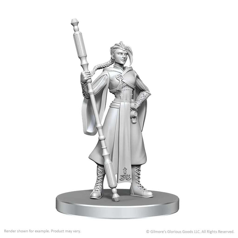 Critical Role Unpainted Miniatures: Beauregard Lionett & Caleb Widogast 1