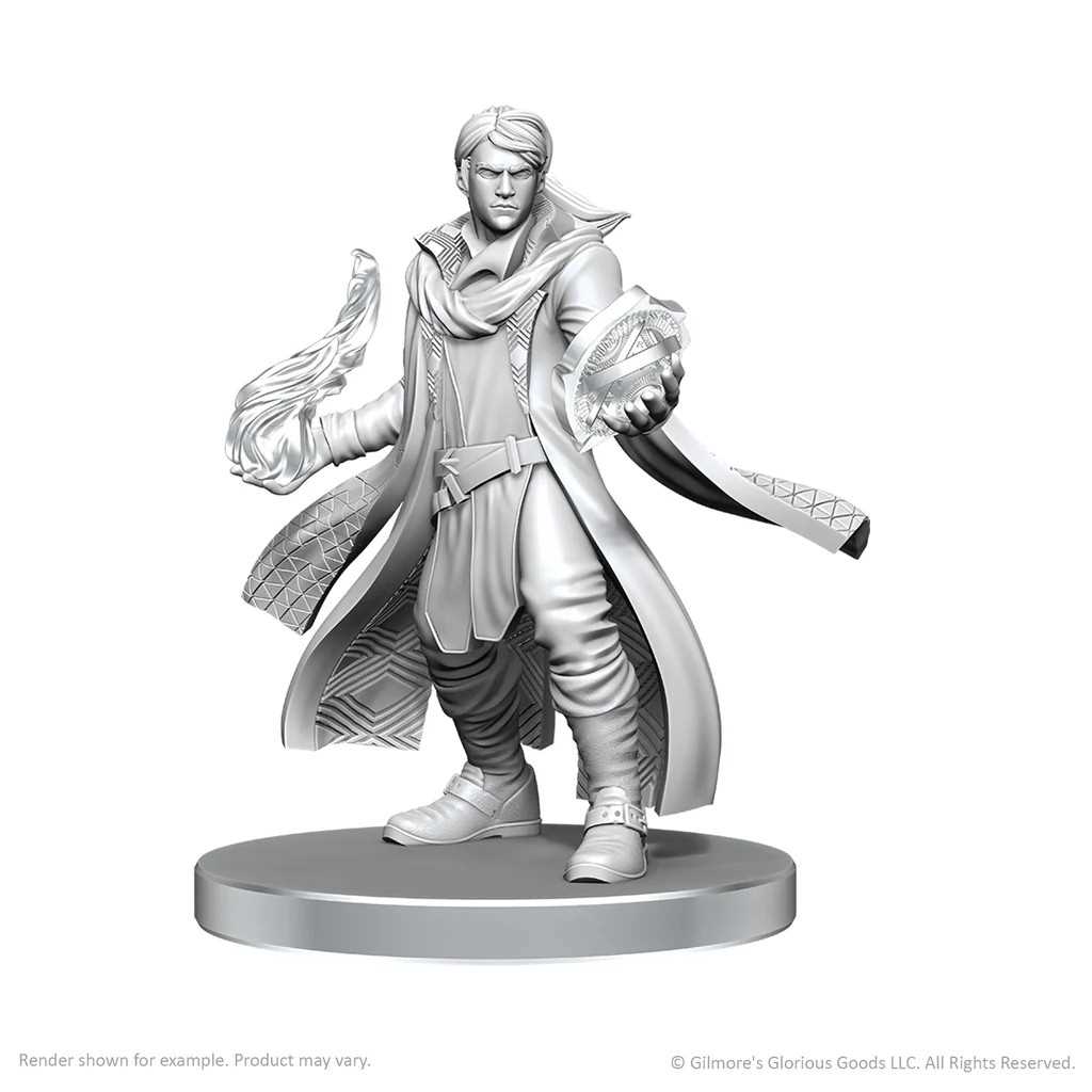 Critical Role Unpainted Miniatures: Beauregard Lionett & Caleb Widogast 2