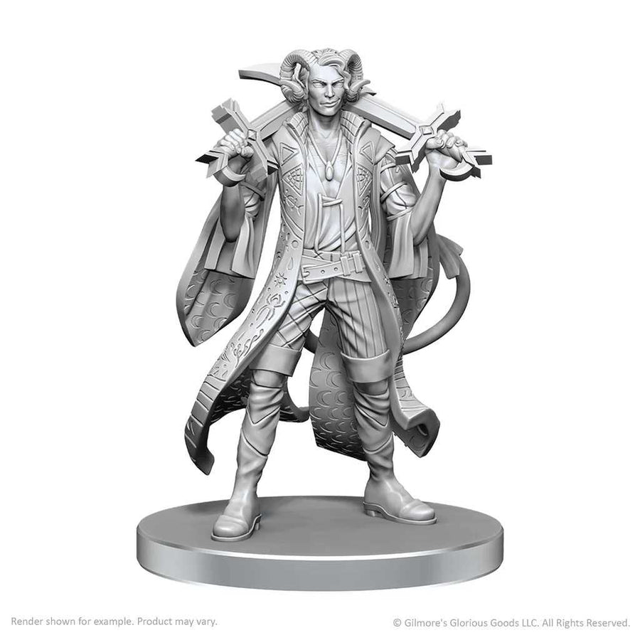 Critical Role Unpainted Miniatures: Mollymauk Tealeaf & Caduceus Clay 1