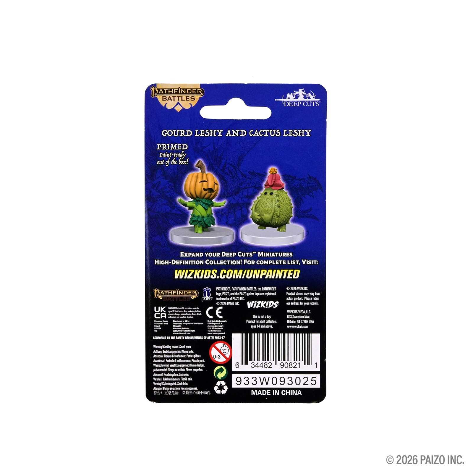Pathfinder Battles Deep Cuts Unpainted Miniatures Gourd Leshy and Cactus Leshy