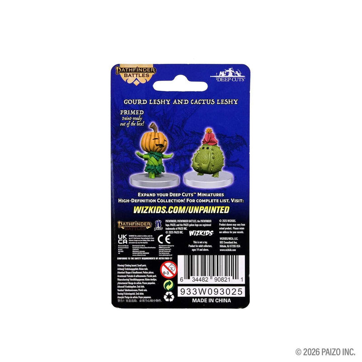 Pathfinder Battles Deep Cuts Unpainted Miniatures Gourd Leshy and Cactus Leshy