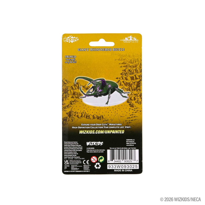 WizKids Deep Cuts Unpainted Miniatures Giant Rhinoceros Beetle