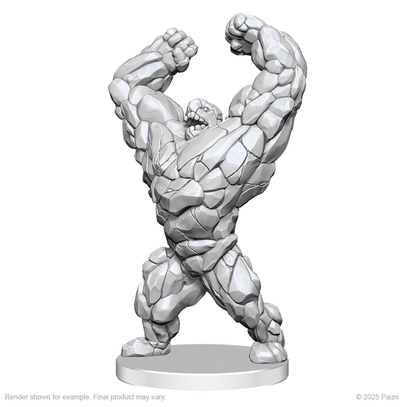 Pathfinder Battles Deep Cuts Unpainted Miniatures Living Landslide and Living Wildfire