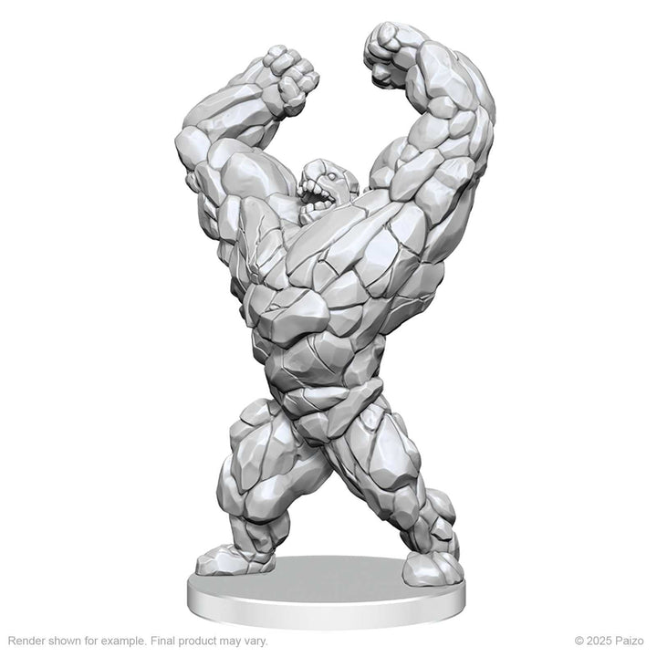 Pathfinder Battles Deep Cuts Unpainted Miniatures Living Landslide and Living Wildfire