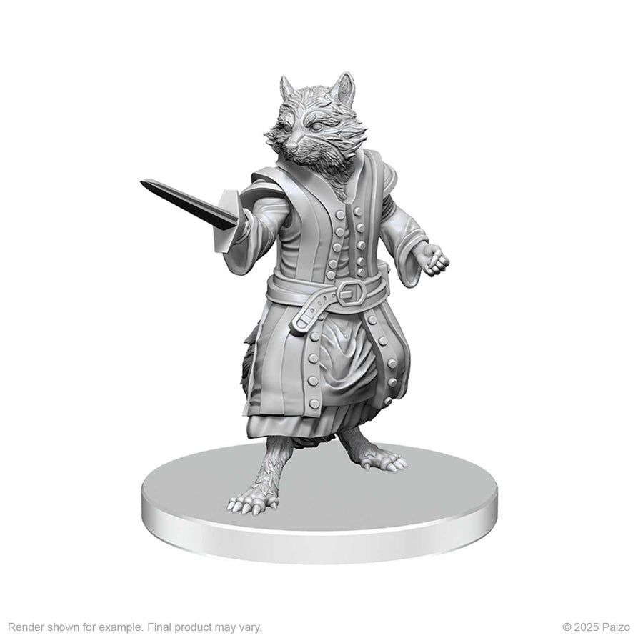 Pathfinder Battles Deep Cuts Unpainted Miniatures Procyal Raccoon Agathion and Zoaem Ring Archon