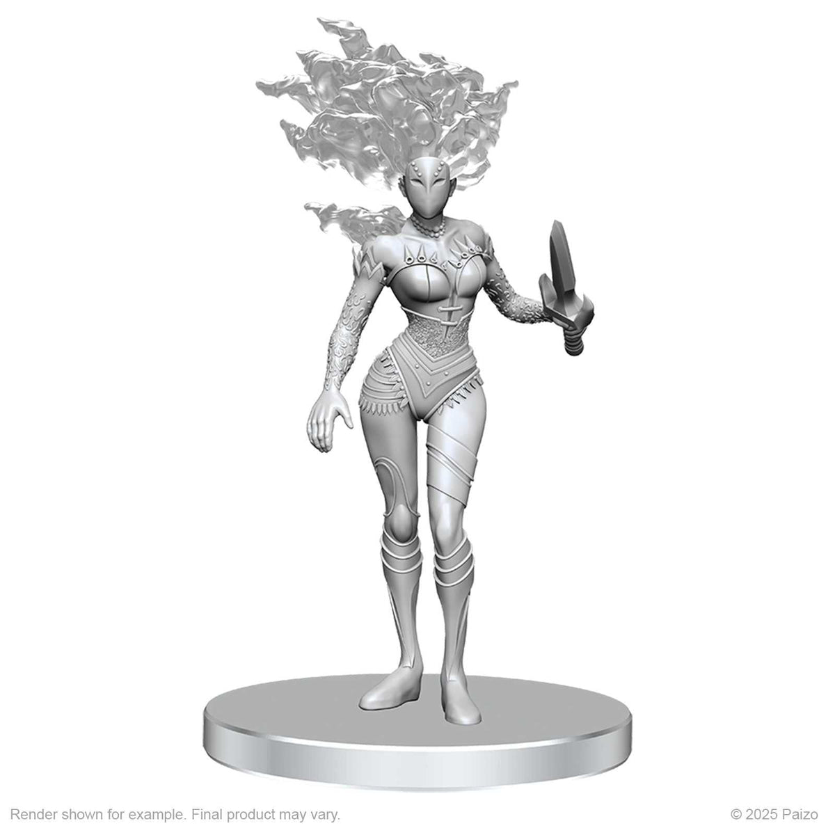 Pathfinder Battles Deep Cuts Unpainted Miniatures Gargoyle and Shae