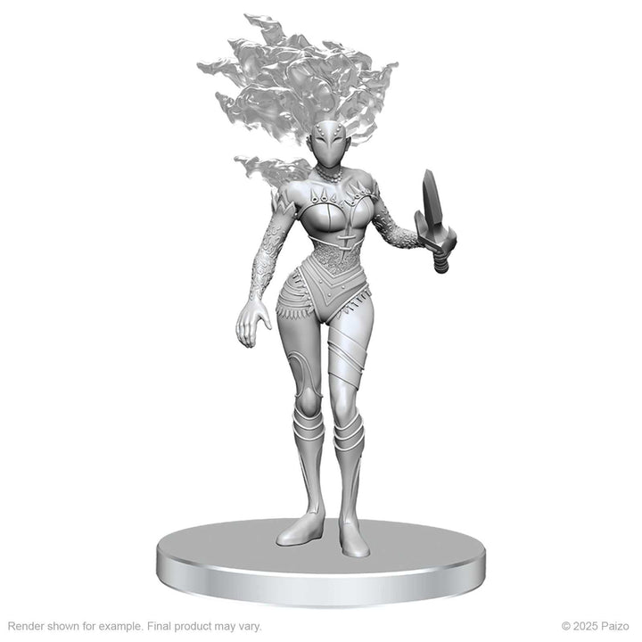 Pathfinder Battles Deep Cuts Unpainted Miniatures Gargoyle and Shae