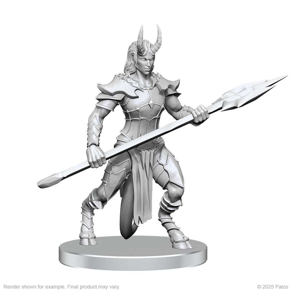 Pathfinder Battles Deep Cuts Unpainted Miniatures Vordine Infantry Devil and Pitborn Rogue