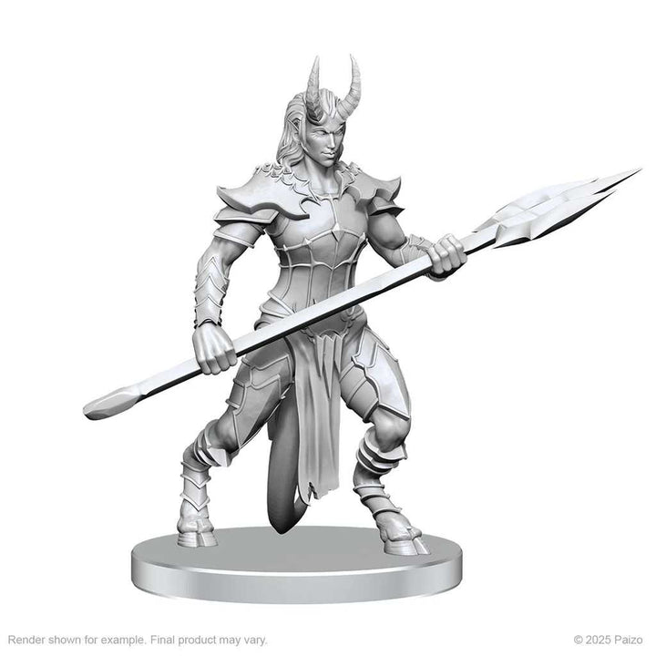 Pathfinder Battles Deep Cuts Unpainted Miniatures Vordine Infantry Devil and Pitborn Rogue