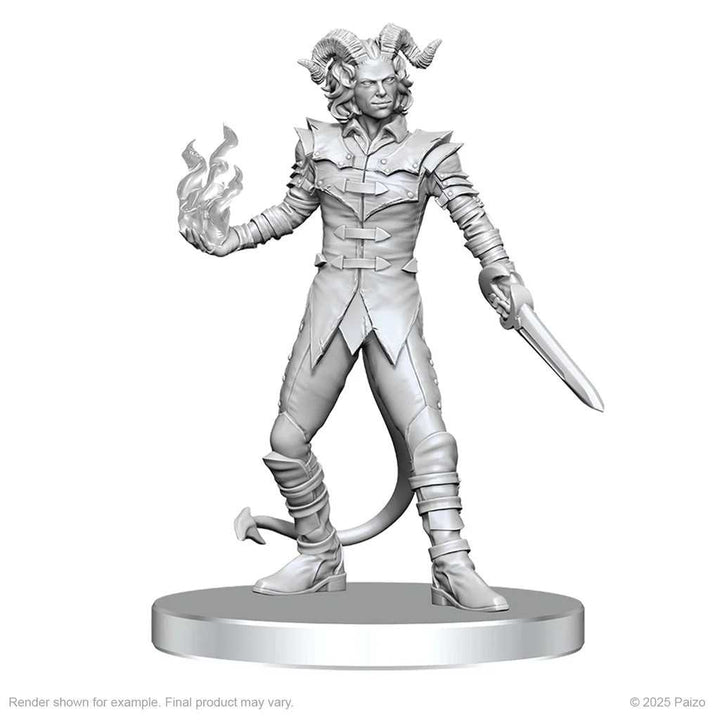 Pathfinder Battles Deep Cuts Unpainted Miniatures Vordine Infantry Devil and Pitborn Rogue