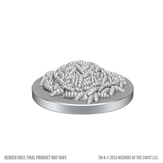 Swarm of Rot Grubs and Rot Grub Victim D and D Nolzurs Marvelous Miniatures Wave 28 Miniature Game by Wiz Kids 1