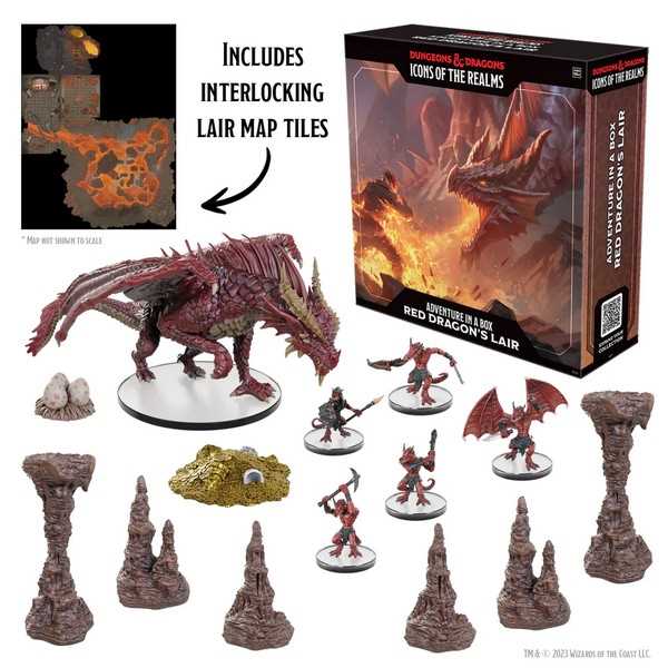 D and D Icons of the Realms Adventure in a Box Red Dragons Lair 1