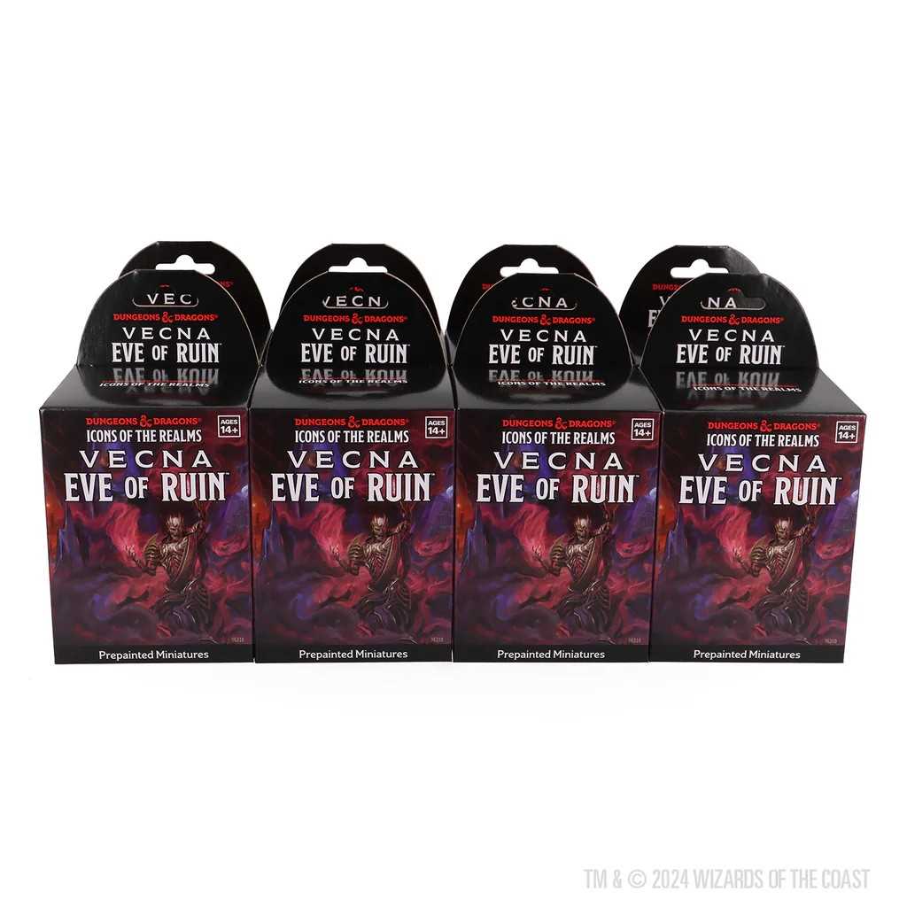 Vecna Eve of Ruin 8 ct Booster Brick Set 32 D and D Icons of the Realms Miniature Game by Wiz Kids 1