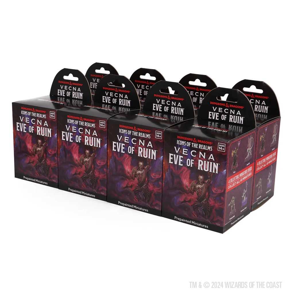 Vecna Eve of Ruin 8 ct Booster Brick Set 32 D and D Icons of the Realms Miniature Game by Wiz Kids 3