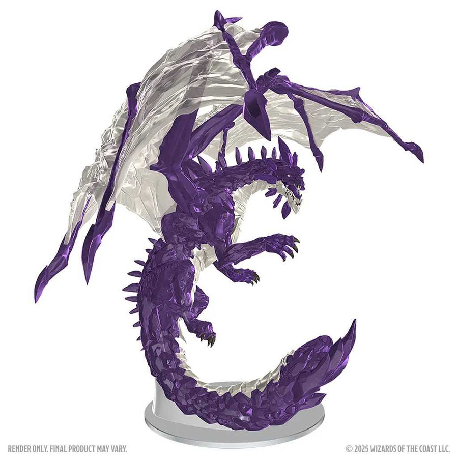 Dungeons and Dragons Icons of the Realms Adult Amethyst Dragon Boxed Miniature