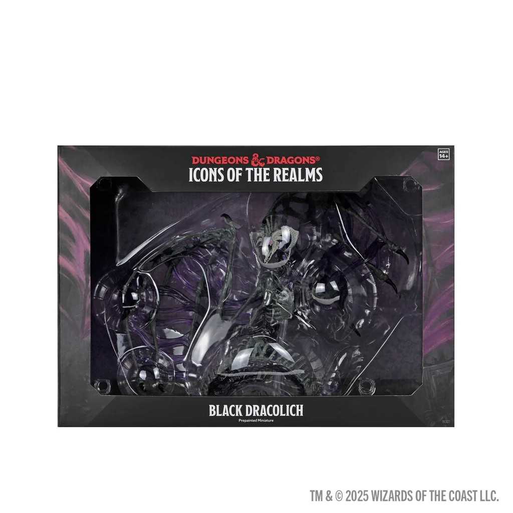 D&D Icons of the Realms: Black Dracolich Boxed Miniature 1