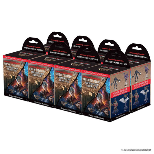Adventures from Baldurs Gate 8 ct Booster Brick D and D Icons of the Realms Miniature Game by Wiz Kids 1