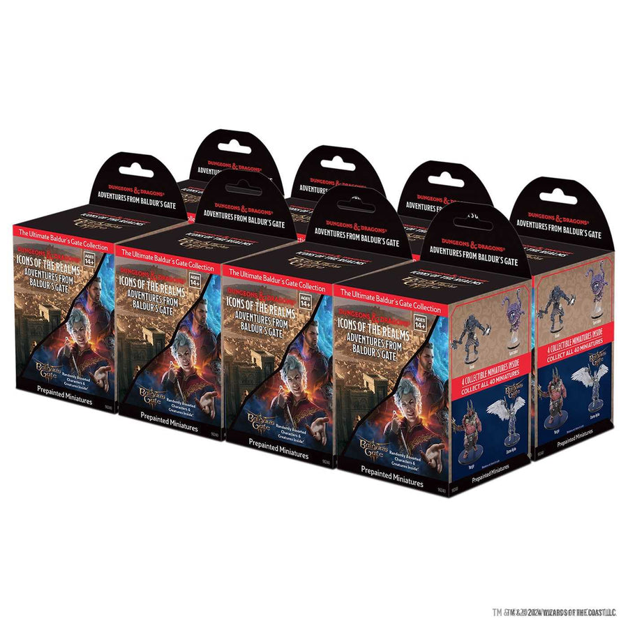 Adventures from Baldurs Gate 8 ct Booster Brick D and D Icons of the Realms Miniature Game by Wiz Kids 1
