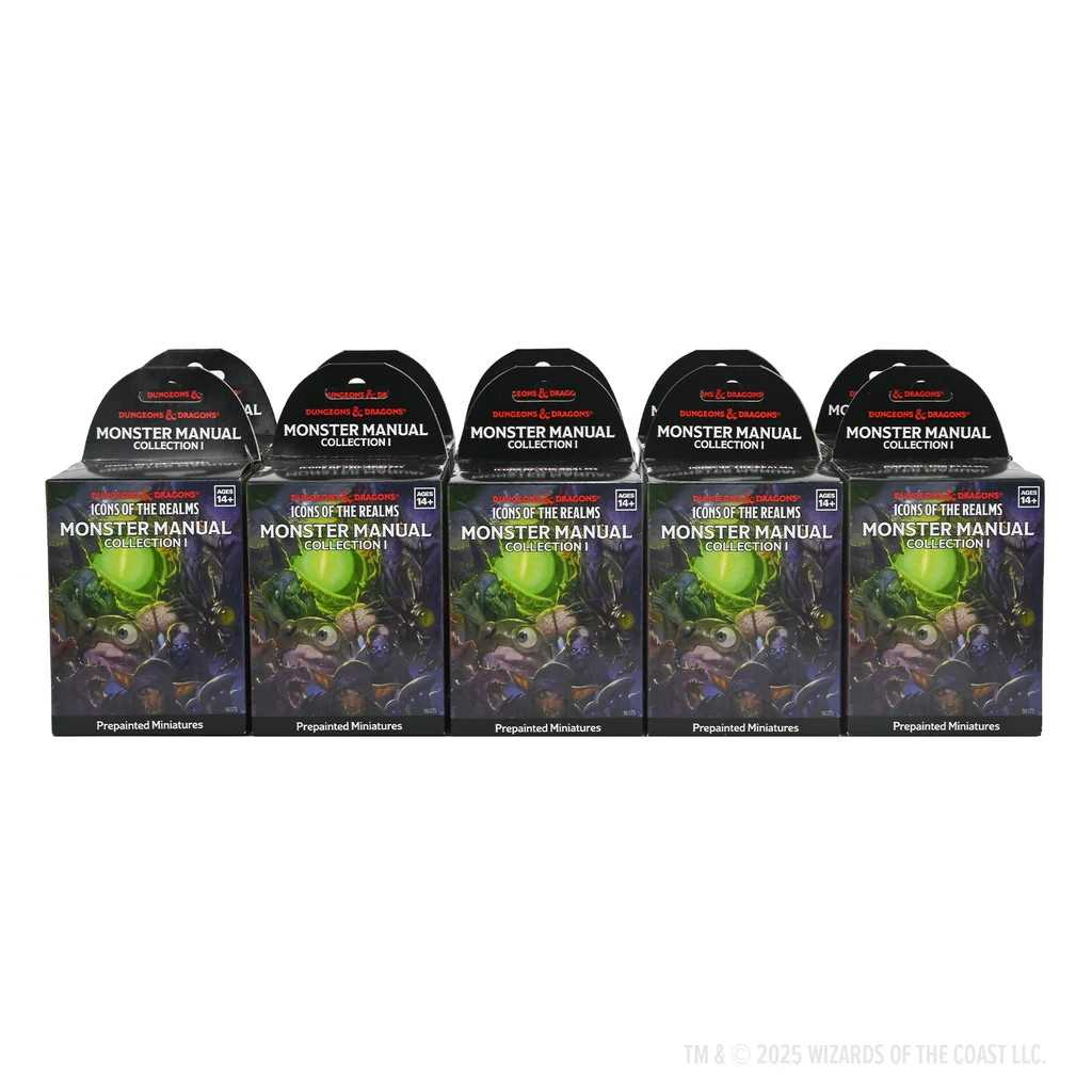 Monster Manual Collection 1 10 ct Booster Brick D and D Icons of the Realms Miniature Game by Wiz Kids 1