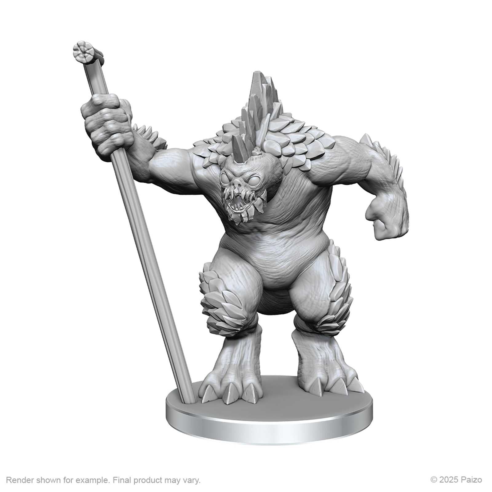 Pathfinder Battles Deep Cuts Unpainted Miniatures Xulgath Skirmisher and Stoneliege