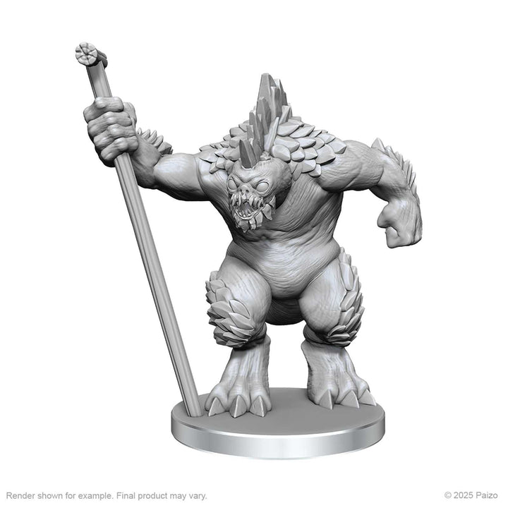 Pathfinder Battles Deep Cuts Unpainted Miniatures Xulgath Skirmisher and Stoneliege