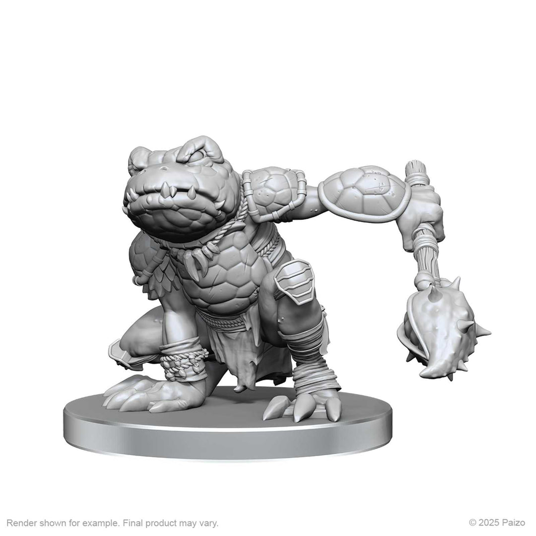 Pathfinder Battles Deep Cuts Unpainted Miniatures Boggard Scout and Castoroides