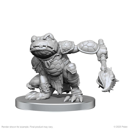 Pathfinder Battles Deep Cuts Unpainted Miniatures Boggard Scout and Castoroides