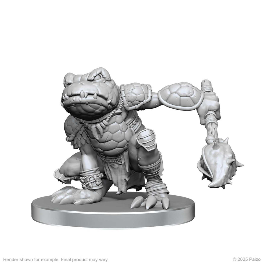 Pathfinder Battles Deep Cuts Unpainted Miniatures Boggard Scout and Castoroides