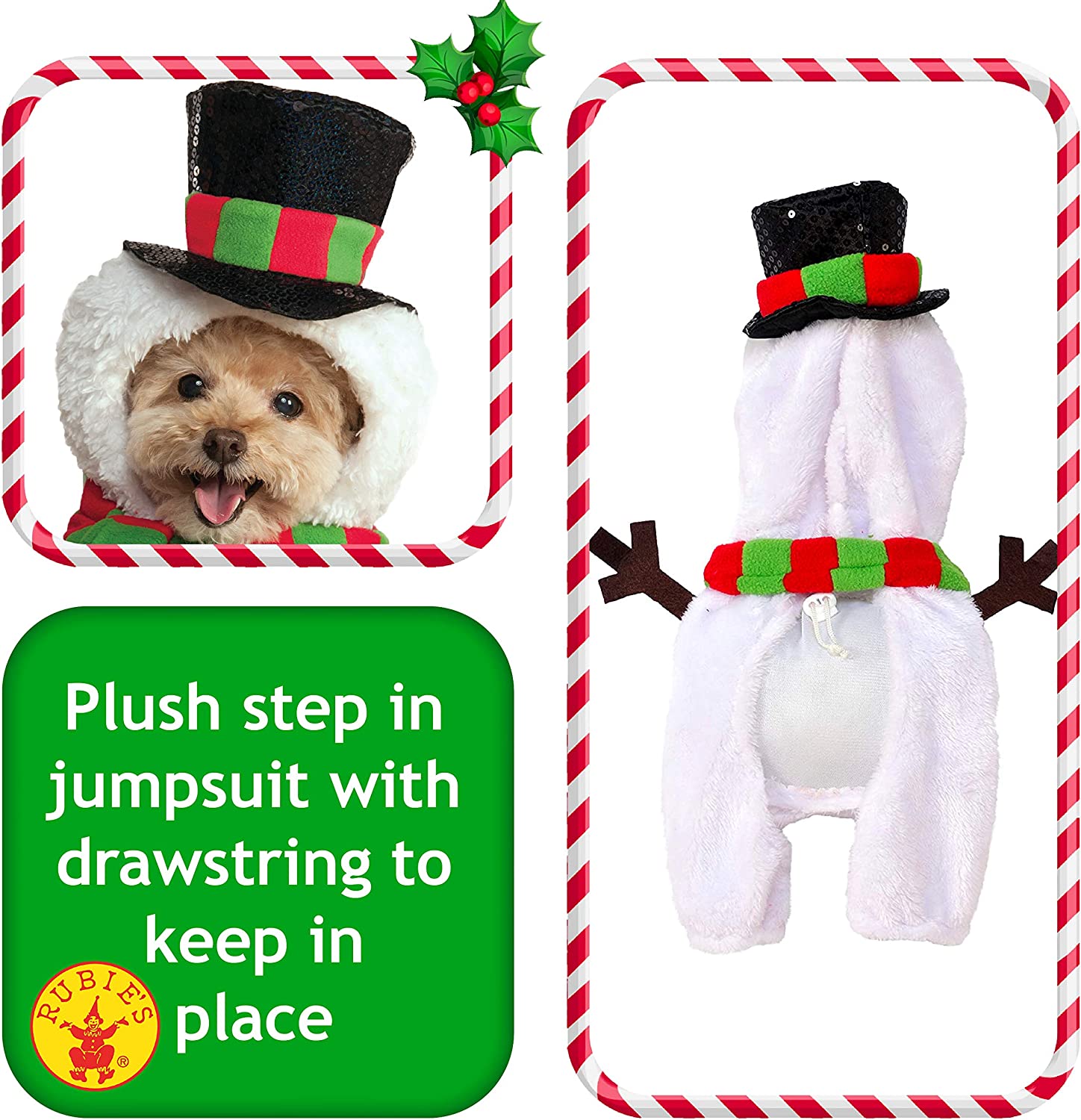Walking Snowman Pet Costume 2