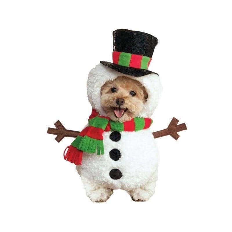 Walking Snowman Pet Costume 1