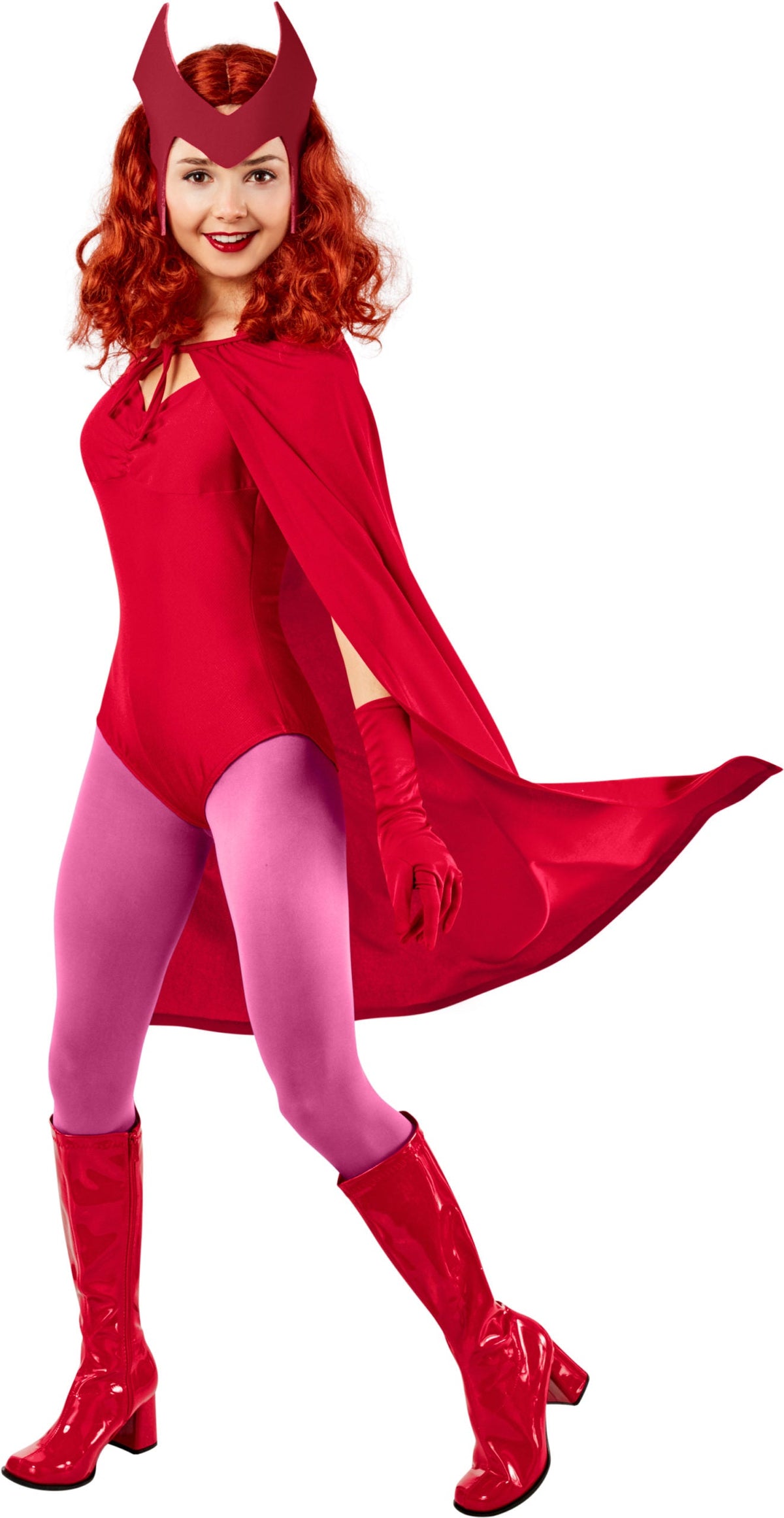Wanda Costume Scarlet Witch Classic WandaVision Red Dress 3