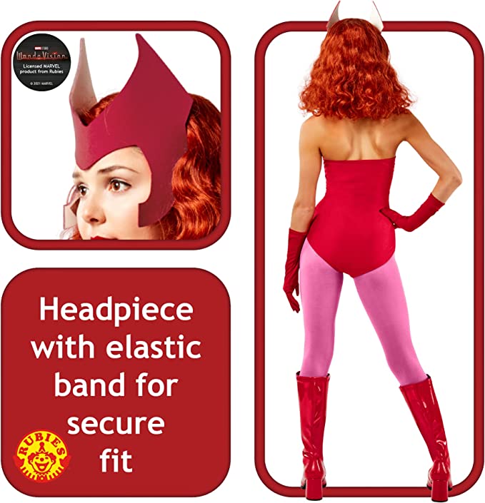 Wanda Costume Scarlet Witch Classic WandaVision Red Dress 6