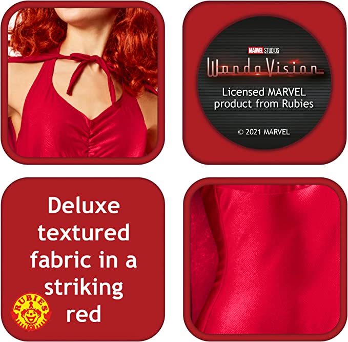Wanda Costume Scarlet Witch Classic WandaVision Red Dress 7