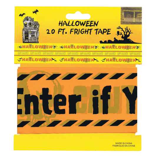 Warning Tape 20ft Halloween Decoration Scary Banner Fright Tape 1
