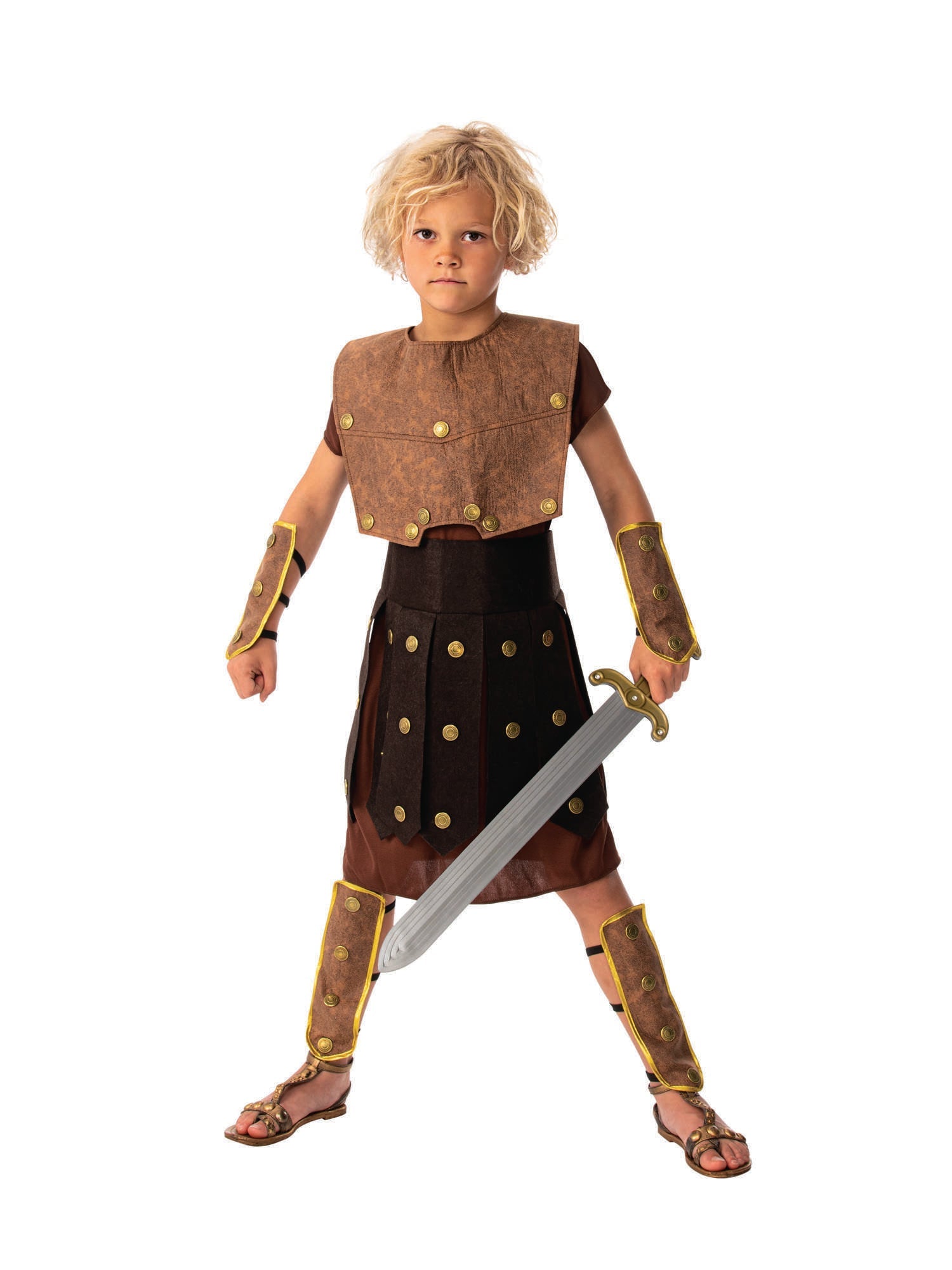 Warrior Boy Childrens Roman Soldier Costume 1