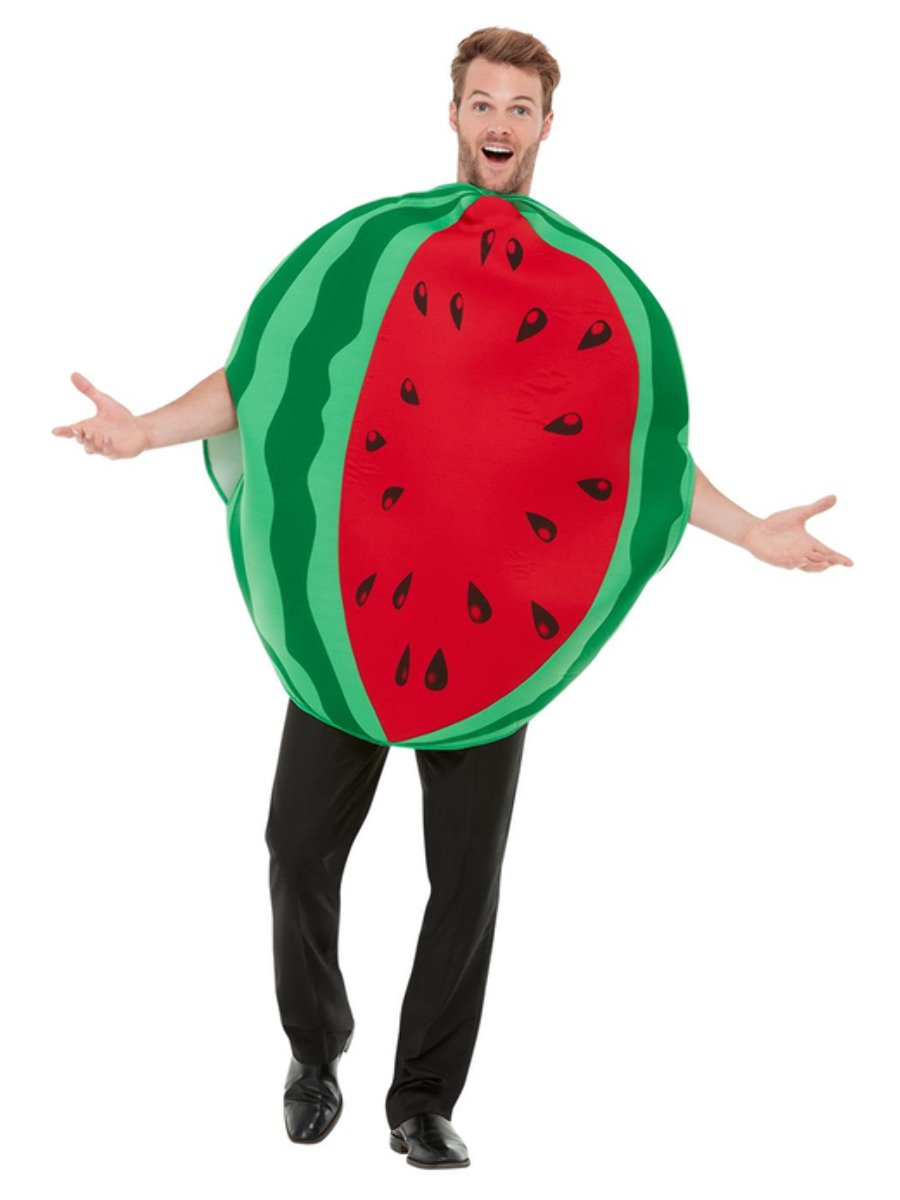 Watermelon Costume Adult Red Green Sliced Tabard