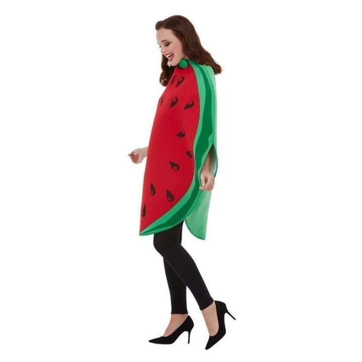 Size Chart Watermelon Costume Adult Red Green Sliced Tabard