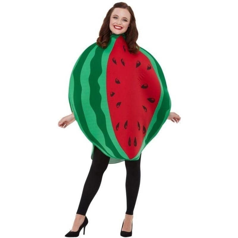 Watermelon Costume Adult Red Green Sliced Tabard_1