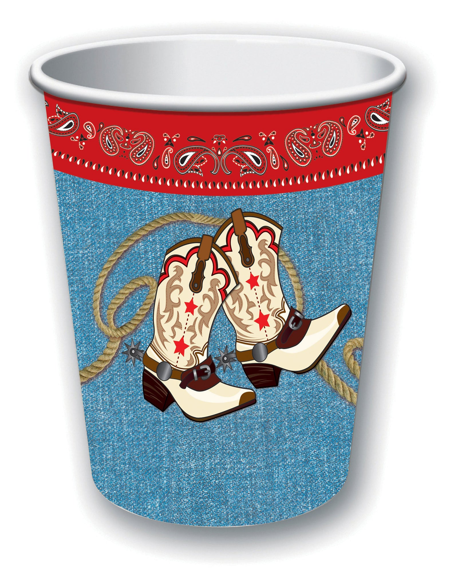 Way Out West 9oz Cup8pcs Multi Party Goods Unisex 1