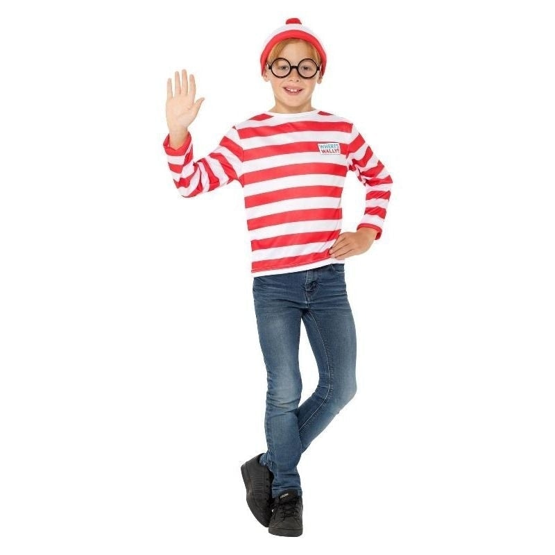 Wheres Wally Instant Kit Kids Red White Top Hat and Glasses 1