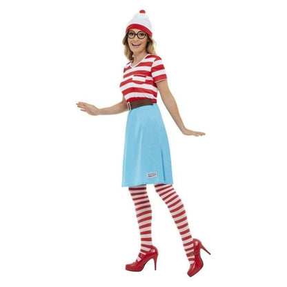 Where is Wally Wenda Costume Ladies Dress Hat Glasses Waldlo 3