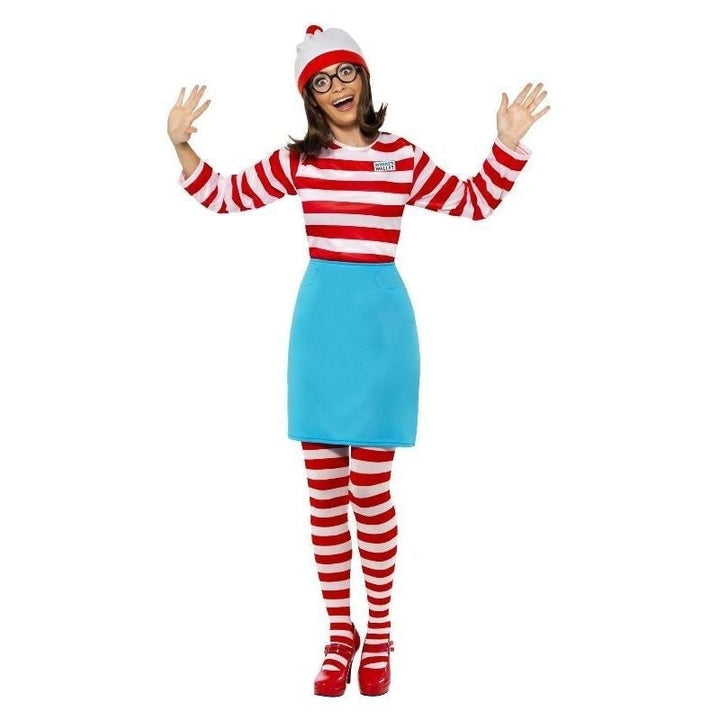 Wheres Wally? Wenda Costume Adult Red White Blue_4
