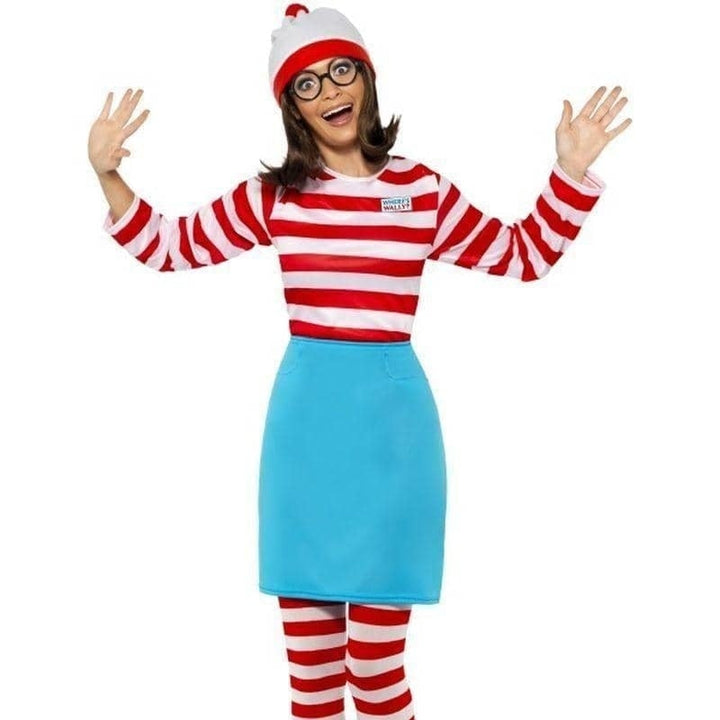Wheres Wally? Wenda Costume Adult Red White Blue_1
