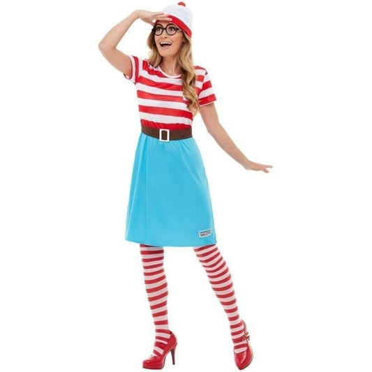 Where is Wally Wenda Costume Ladies Dress Hat Glasses Waldlo 1