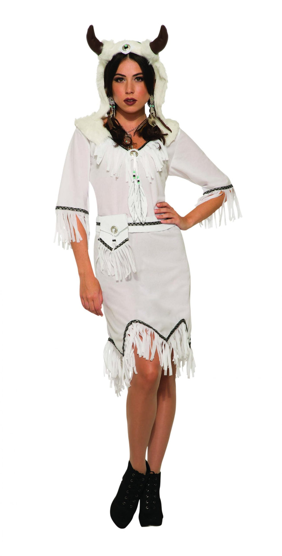 White Buffalo Spirit Costume Ladies Dress_1