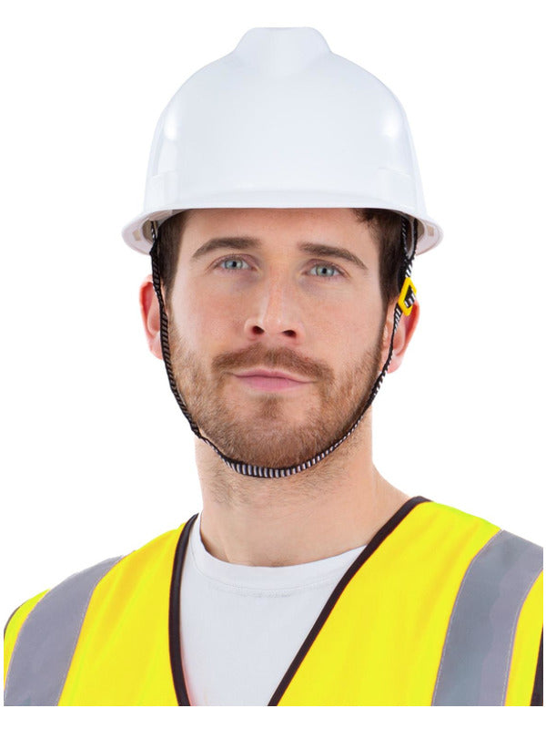 White Builders Helmet Adjustable_1