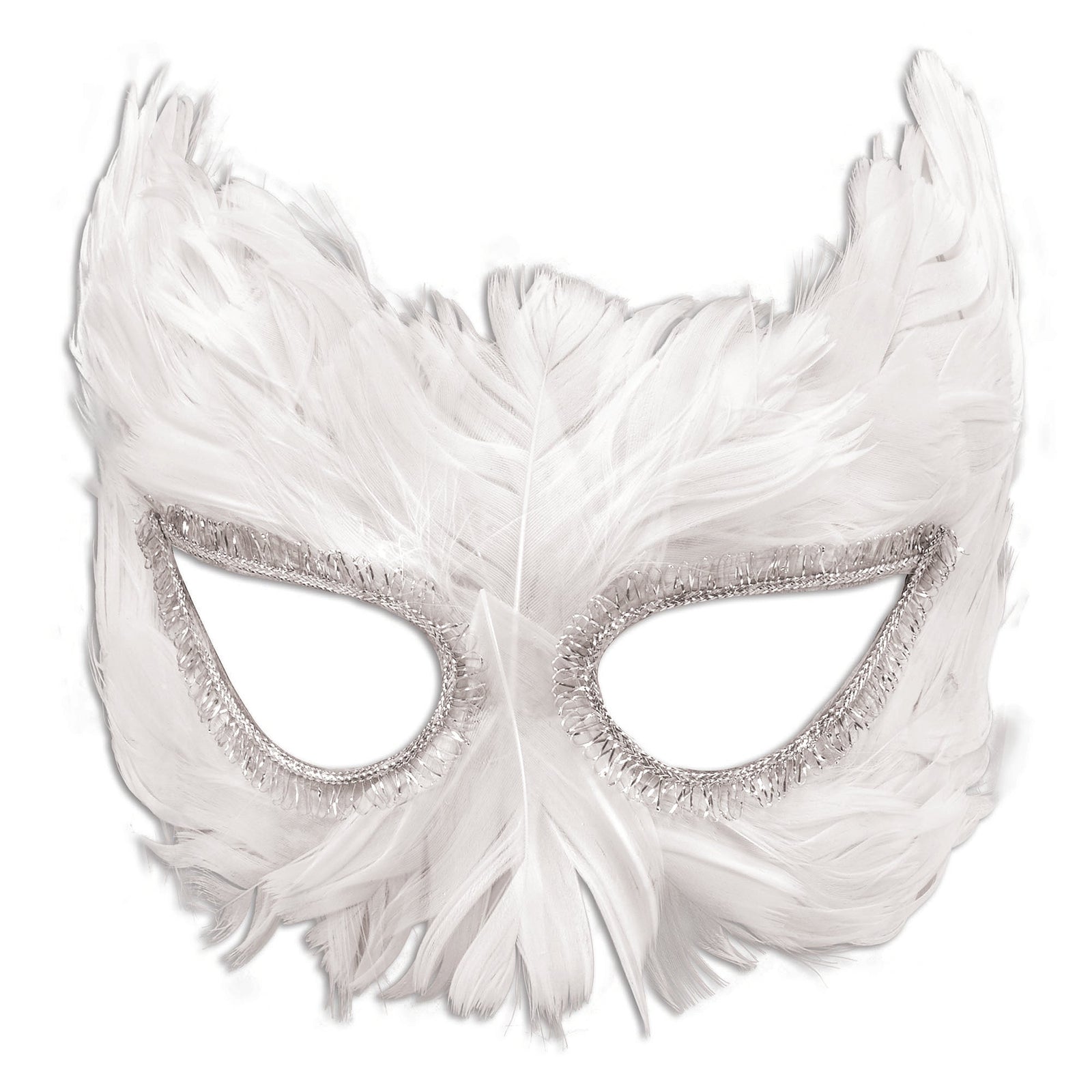 White Feather Eye Mask Masks Unisex 1