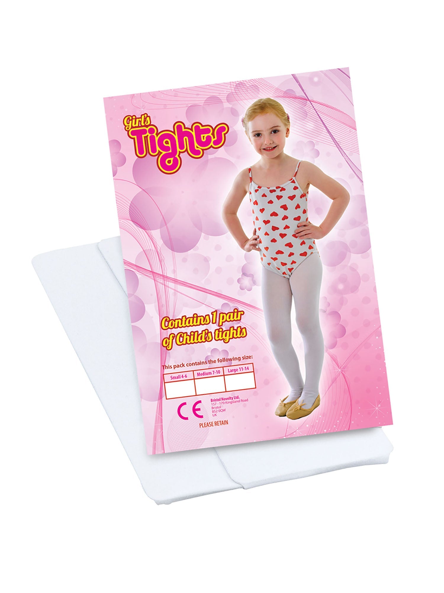 White Kids Tights Costume Accessory 1